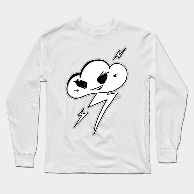 Inktober - day 27 THUNDER Long Sleeve T-Shirt by EmmeGray